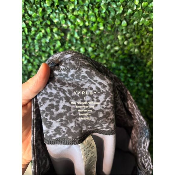 Varley Let's Go Leggings - Ebony Blue Cheetah Sz Large - Picture 5 of 5